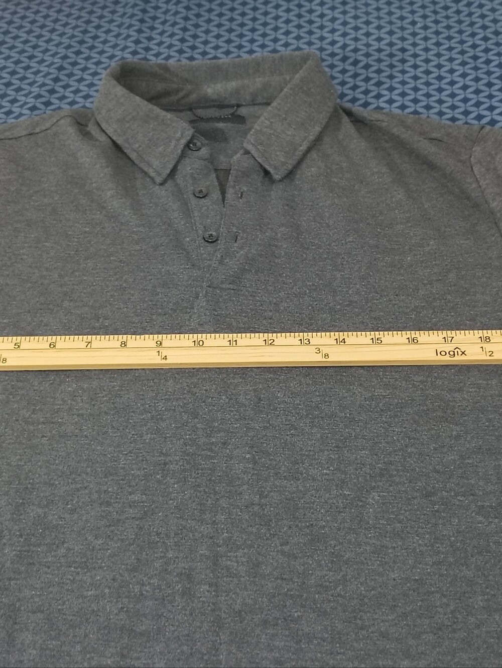 Jachs New York Gray Fleece Polo – Men’s Size Large - Picture 3 of 9